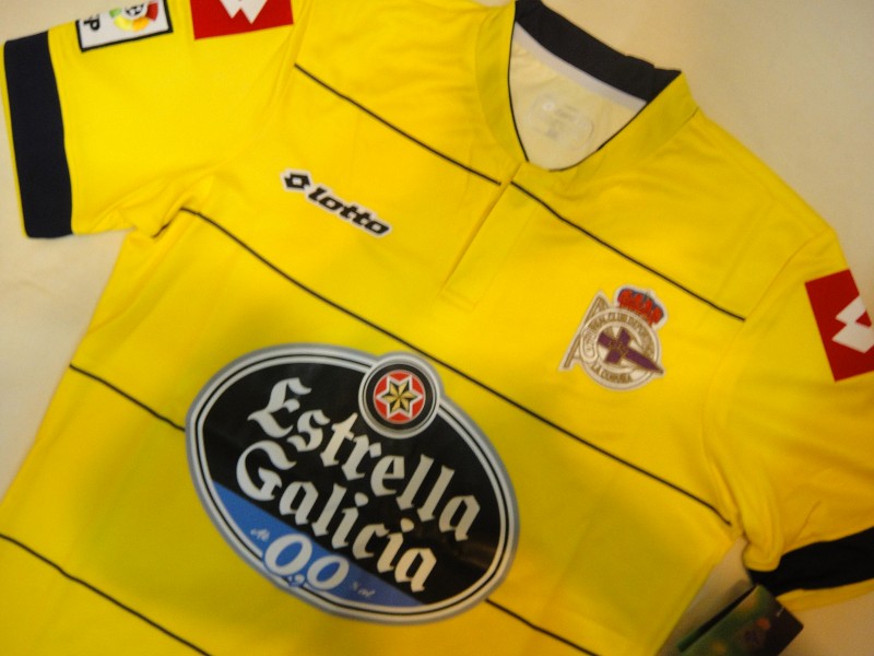 13-14 Deportivo La Coruña Away Yellow Jersey Shirt - Click Image to Close